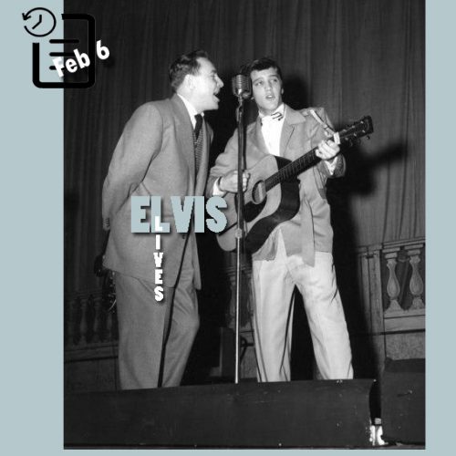 الویس و دویی فلیپس در سالن اجتماعات Ellis ,در ممفیس چنین روزی 6 فوریه 1955